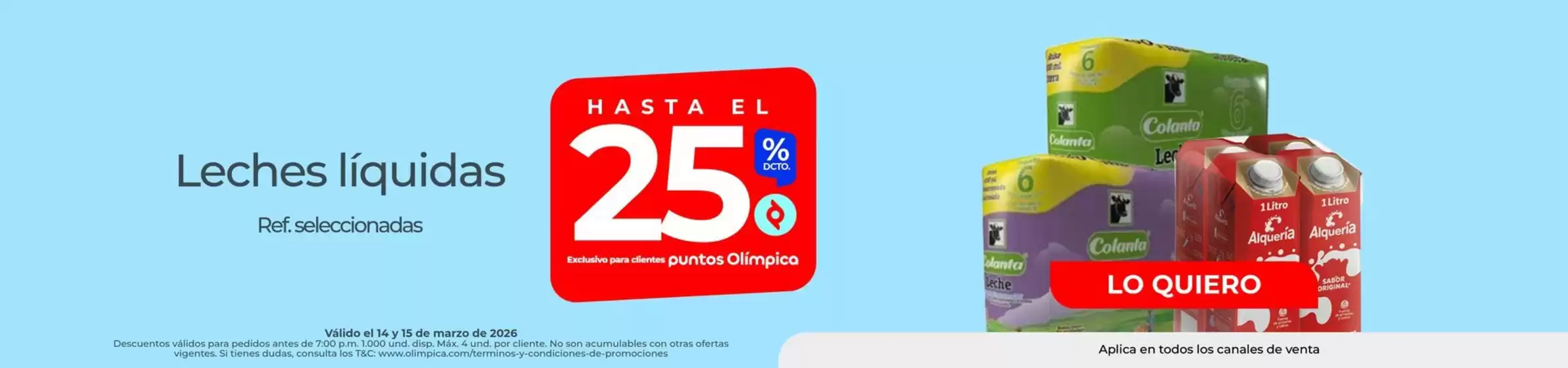 Catálogo Olímpica en Chía | Ofertas para cazadores de gangas | 2026-03-14T00:00:00.000Z - 2026-03-15T00:00:00.000Z