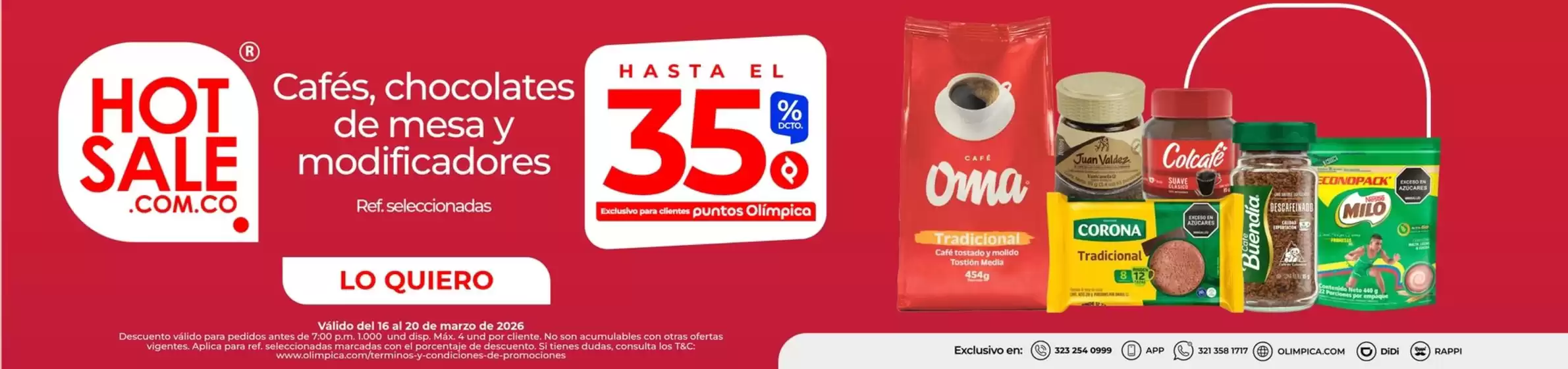 Catálogo Olímpica en Dosquebradas | Ahorra ahora con nuestras ofertas | 2026-03-16T00:00:00.000Z - 2026-03-20T00:00:00.000Z
