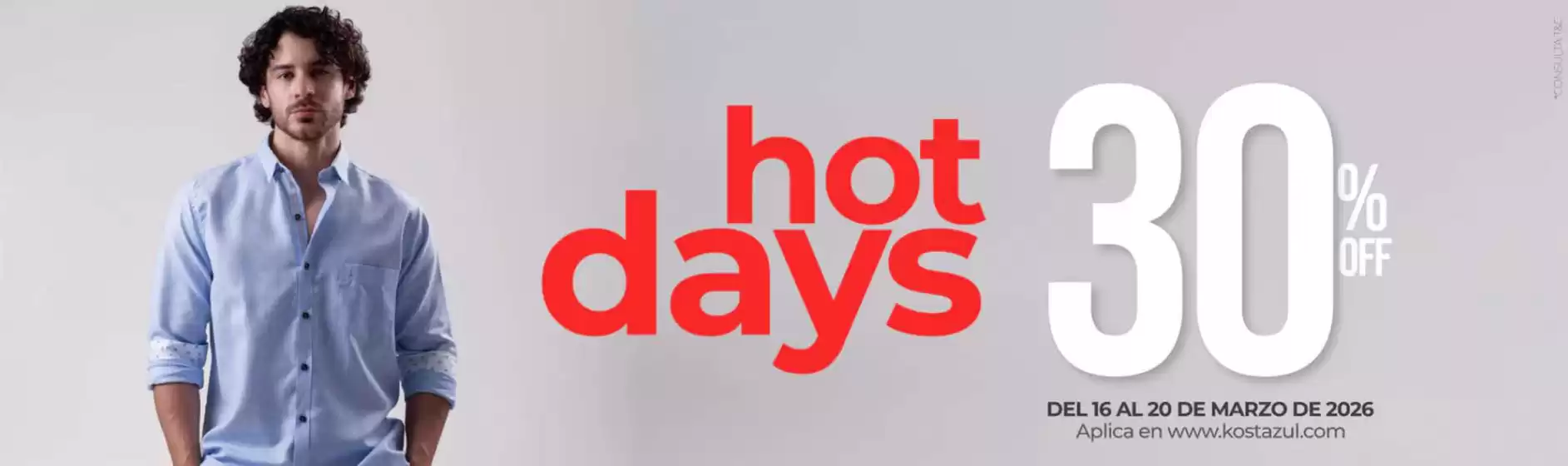 Catálogo Kosta Azul en Sevilla | Hot Days 30% OFF | 2026-03-17T00:00:00.000Z - 2026-03-20T00:00:00.000Z