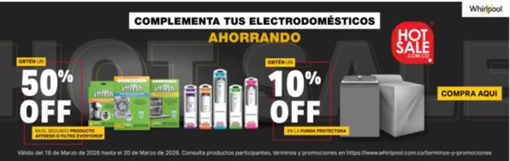 Catálogo Whirlpool en Villavicencio | Gangas y ofertas actuales | 2026-03-16T00:00:00.000Z - 2026-03-20T00:00:00.000Z
