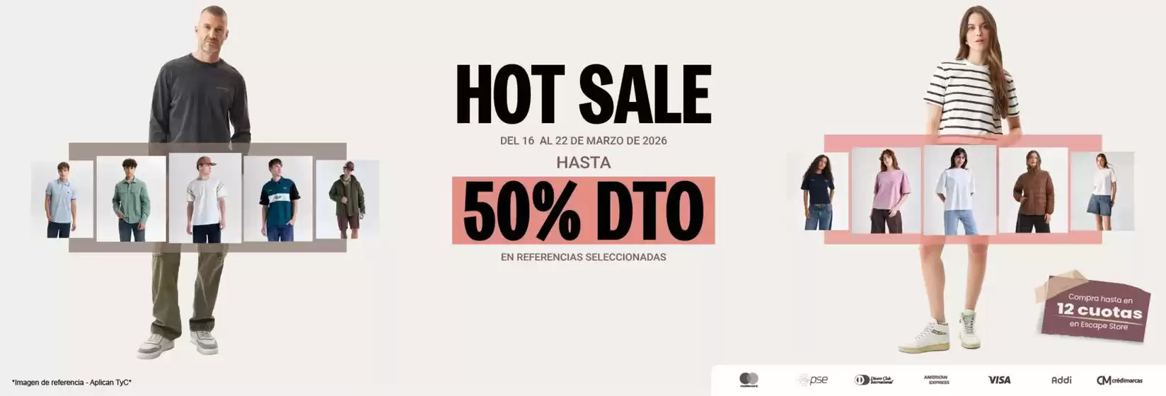 Catálogo Escape en La Ceja | Hot Sale Hasta 50% OFF | 2026-03-17T00:00:00.000Z - 2026-03-22T00:00:00.000Z