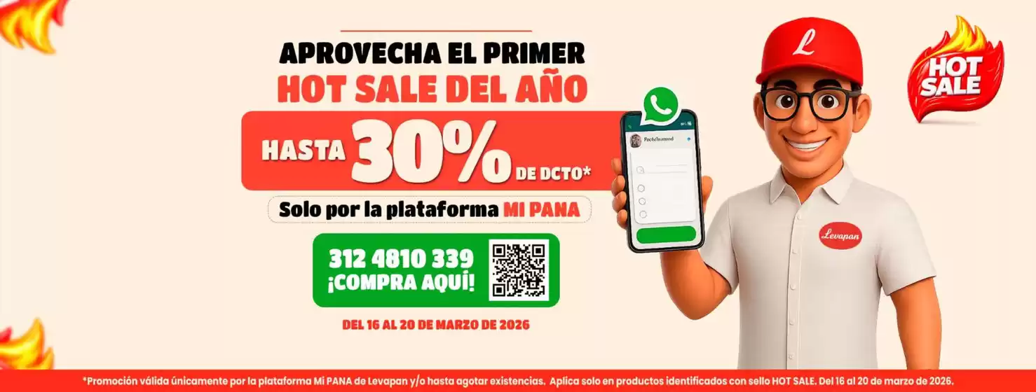 Catálogo Levapan en Viterbo | Hot Sale del Ano Hasta 30% DTO | 2026-03-17T00:00:00.000Z - 2026-03-20T00:00:00.000Z