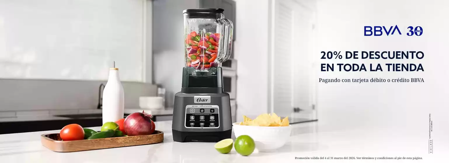 Catálogo Oster en Chía | 20% DTO en todo la Tienda | 2026-03-17T00:00:00.000Z - 2026-03-31T00:00:00.000Z
