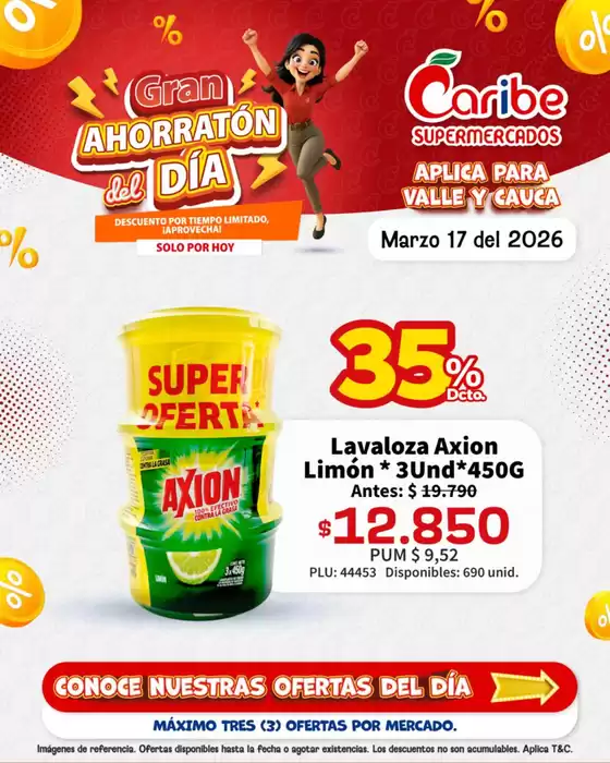 Catálogo Caribe Supermercados en Sabaneta | Catalogo Gran Ahorraton del Dia | 2026-03-17T00:00:00.000Z - 2026-03-17T00:00:00.000Z