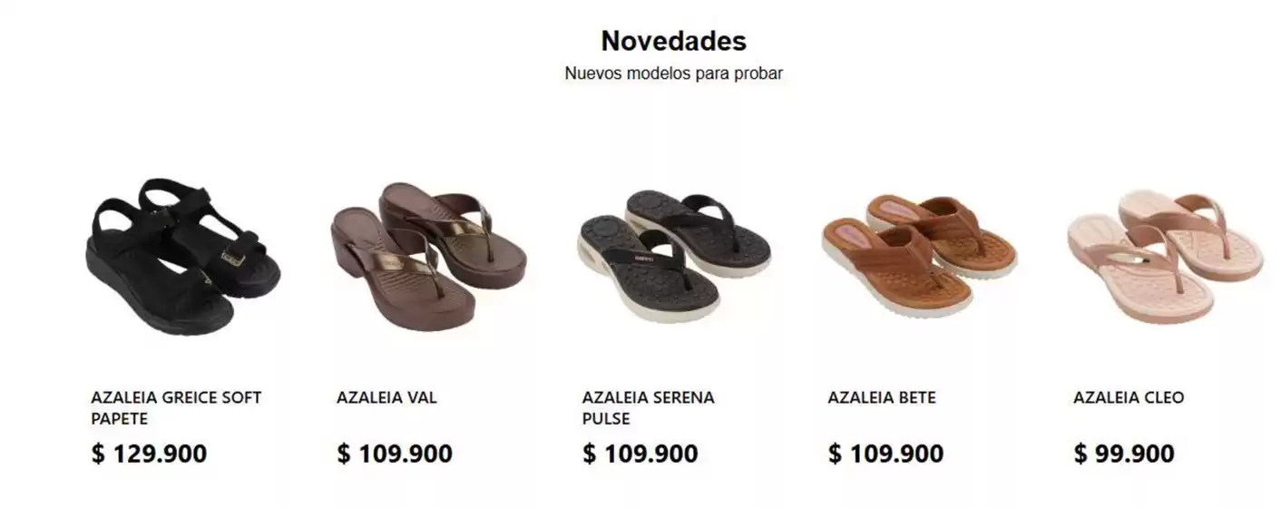 Catálogo Azaleia en Cota | Nuevos modelos para probar | 2026-03-18T00:00:00.000Z - 2026-03-31T00:00:00.000Z