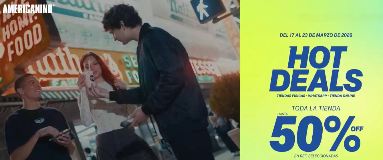 Catálogo Americanino en Medellín | Hot Deals Hasta 50% OFF | 2026-03-18T00:00:00.000Z - 2026-03-23T00:00:00.000Z