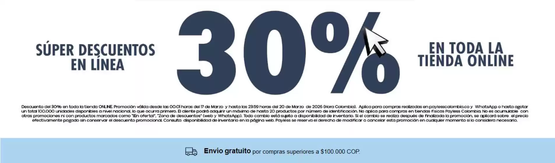 Catálogo Payless en San Bernardo del Viento | Hasta 30% OFF | 2026-03-18T00:00:00.000Z - 2026-03-20T00:00:00.000Z