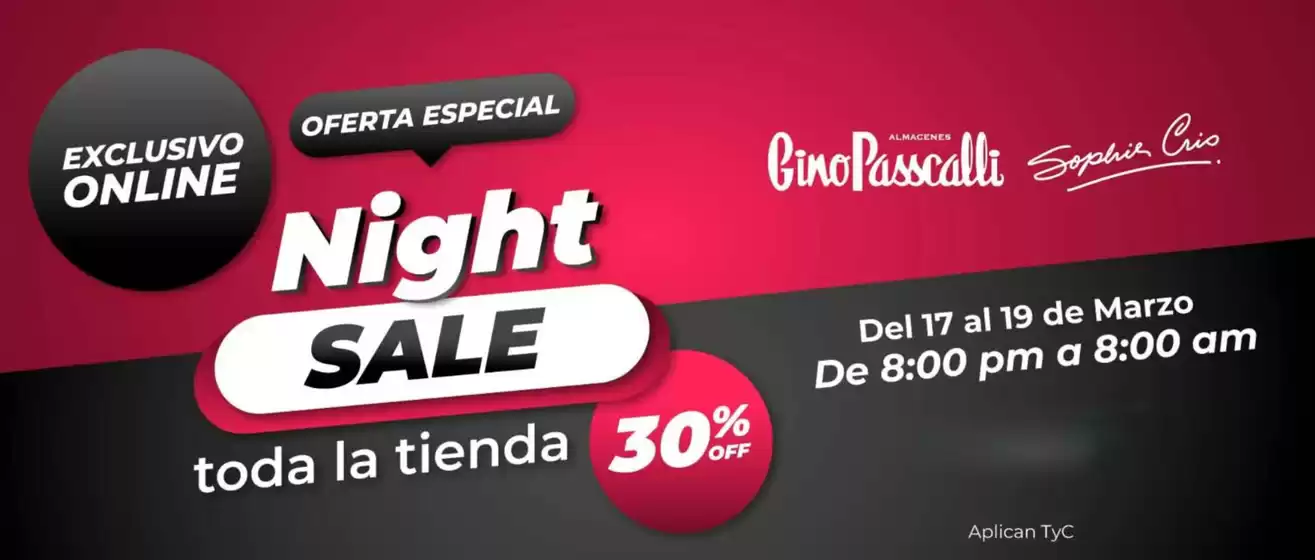 Catálogo Gino Passcalli en Bucaramanga | Night Sale Hasta 30% OFF | 2026-03-18T00:00:00.000Z - 2026-03-19T00:00:00.000Z