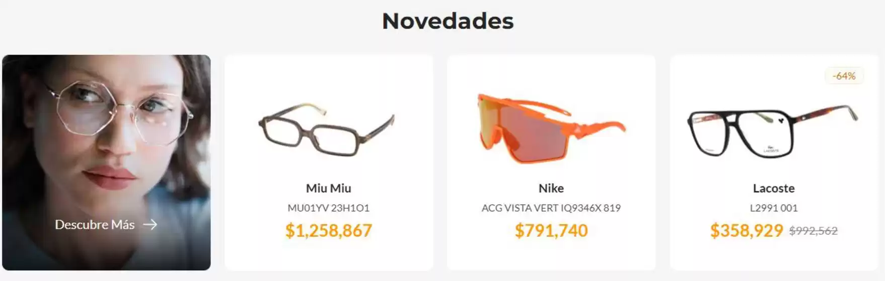 Catálogo Gafas World en Fusagasugá | Encuentra lo que Amas | 2026-03-18T00:00:00.000Z - 2026-04-05T00:00:00.000Z