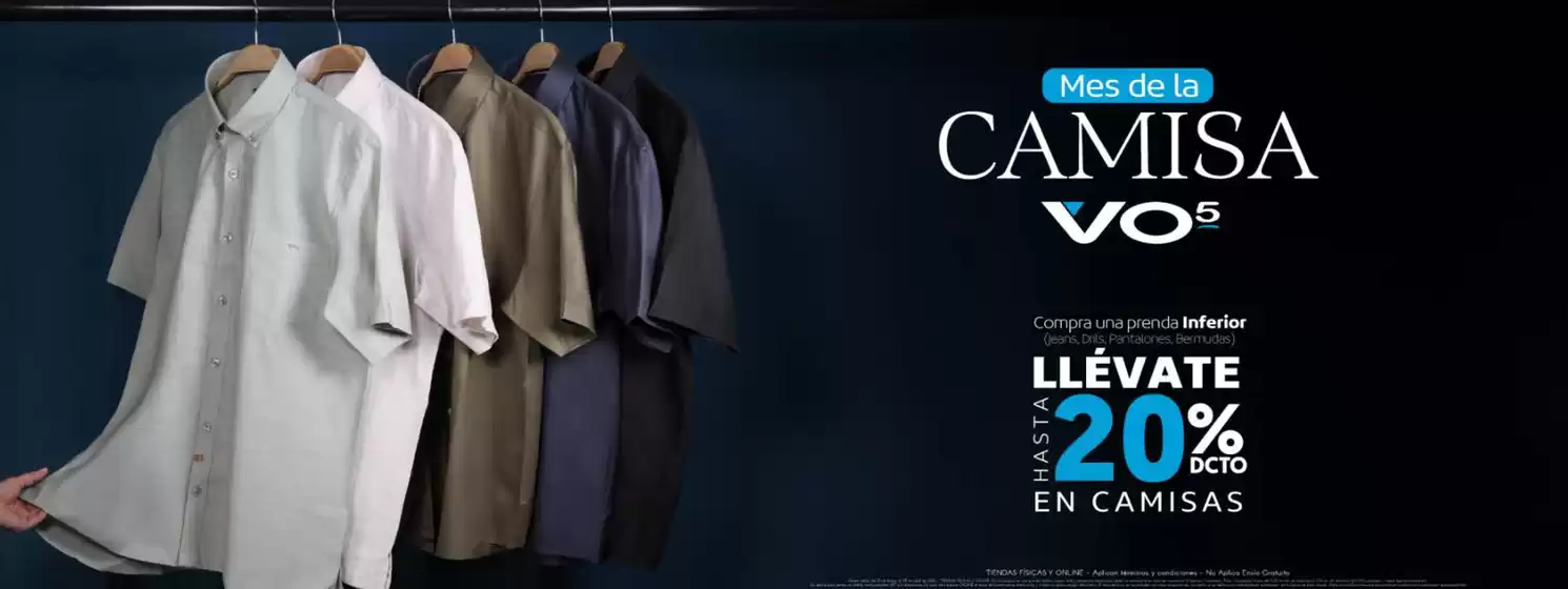 Catálogo VO5 | Camisa VO5 hasta 20% OFF | 2026-03-19T00:00:00.000Z - 2026-04-05T00:00:00.000Z