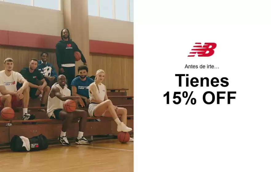 Catálogo New Balance | Tienes 15% OFF | 2026-03-31T00:00:00.000Z - 2026-05-31T00:00:00.000Z
