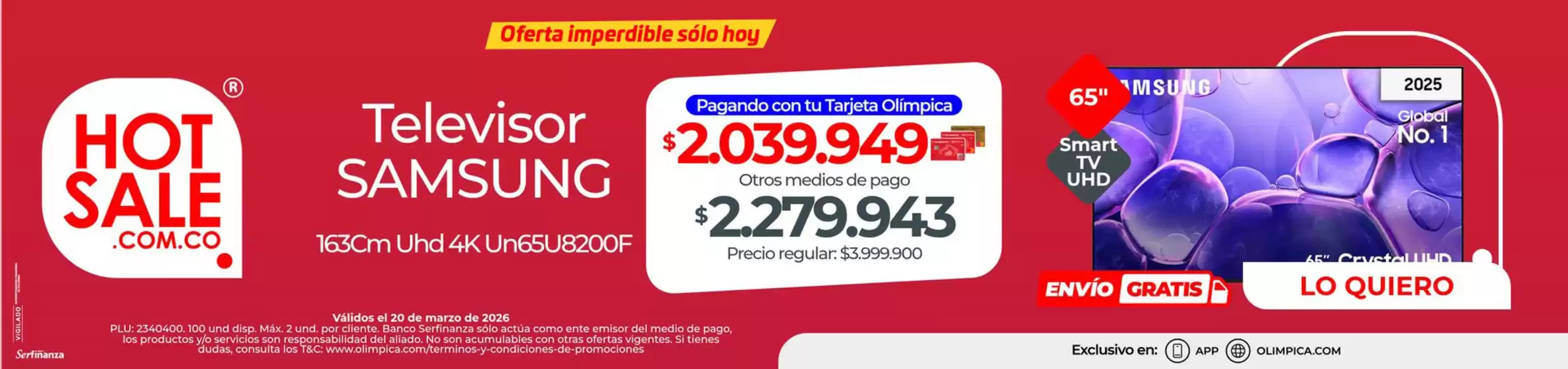 Catálogo Olímpica en Valencia | Ofertas para cazadores de gangas | 2026-03-20T00:00:00.000Z - 2026-03-20T00:00:00.000Z