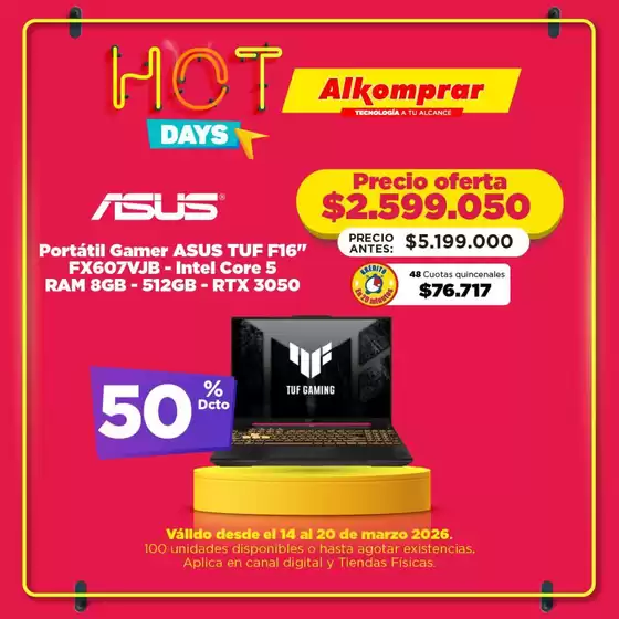 Catálogo Alkomprar en Jamundí | Excelente oferta para todos los clientes | 2026-03-14T00:00:00.000Z - 2026-03-20T00:00:00.000Z