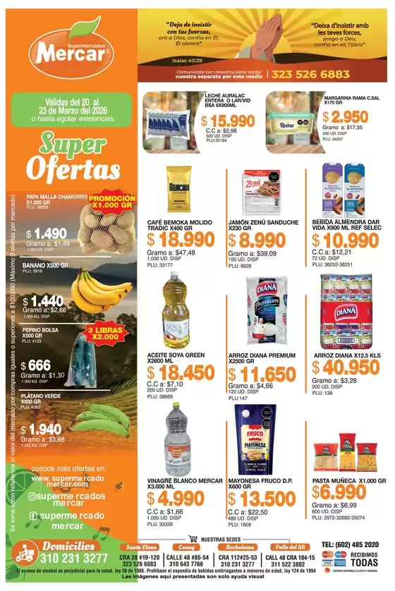 Catálogo Mercar en Galapa | Mercar 20 23Mar 2026 2 | 2026-03-20T00:00:00.000Z - 2026-03-23T00:00:00.000Z