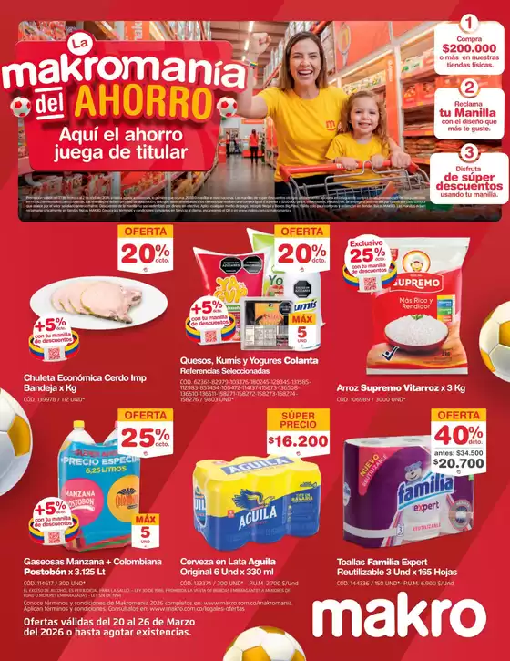 Catálogo Makro en Barbosa | Excelente oferta para todos los clientes | 2026-03-20T00:00:00.000Z - 2026-03-26T00:00:00.000Z