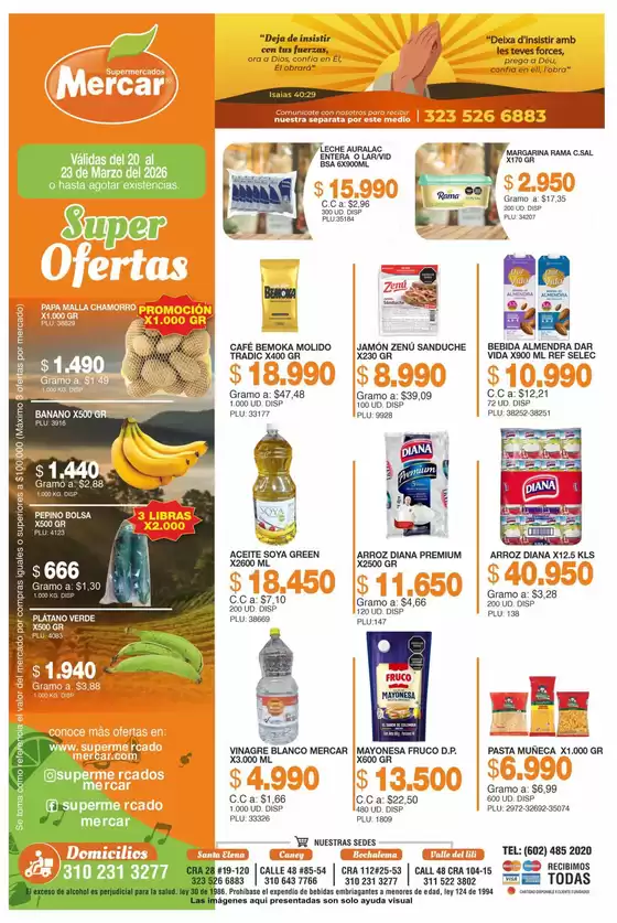 Catálogo Mercar en Barbosa | Nuestras mejores ofertas para ti | 2026-03-20T00:00:00.000Z - 2026-03-23T00:00:00.000Z
