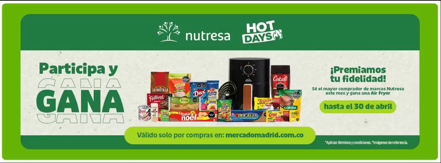 Catálogo Mercado Madrid en Rionegro Antioquia | Hot Days, Participa y Gana | 2026-03-27T00:00:00.000Z - 2026-04-30T00:00:00.000Z
