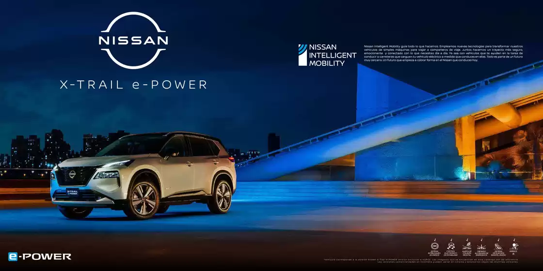 Catálogo Nissan en Lebrija | Brochure nissan x trail e power v3 | 2026-03-28T00:00:00.000Z - 2027-03-31T00:00:00.000Z