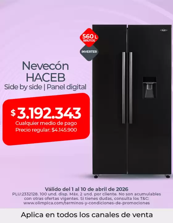 Catálogo Olímpica en Soacha | Grandes descuentos en productos seleccionados | 2026-04-01T00:00:00.000Z - 2026-04-10T00:00:00.000Z