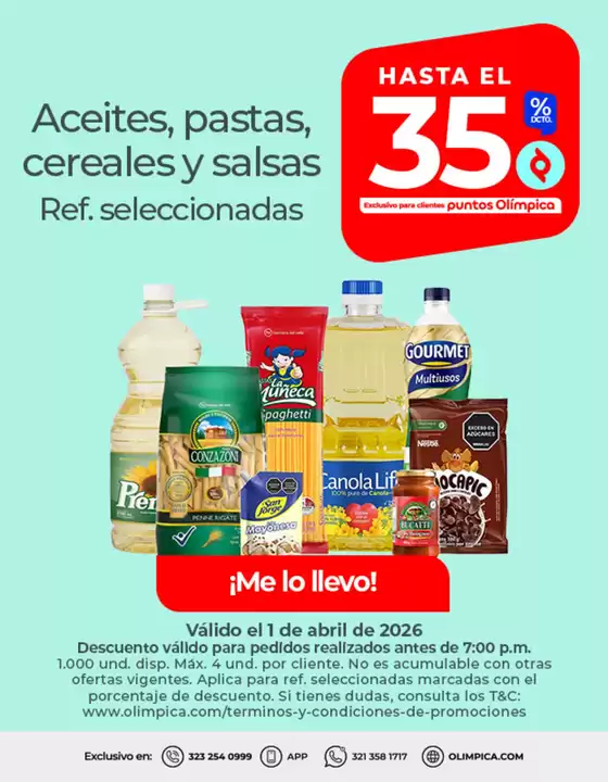 Catálogo Olímpica en Soacha | Gran variedad de ofertas | 2026-04-01T00:00:00.000Z - 2026-04-01T00:00:00.000Z