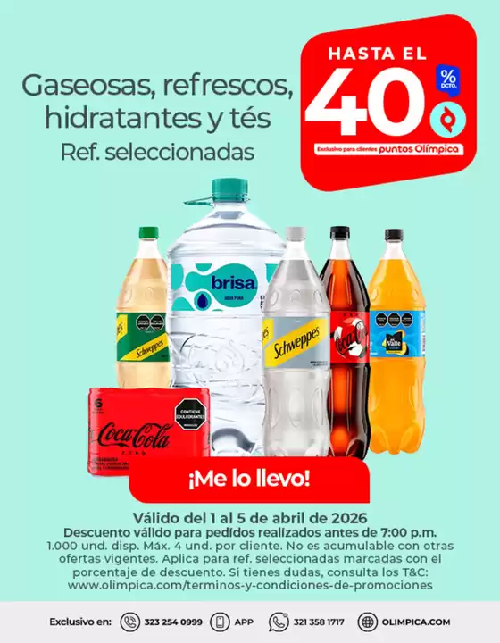 Catálogo Olímpica en Soacha | Ofertas exclusivas para nuestros clientes | 2026-04-01T00:00:00.000Z - 2026-04-05T00:00:00.000Z