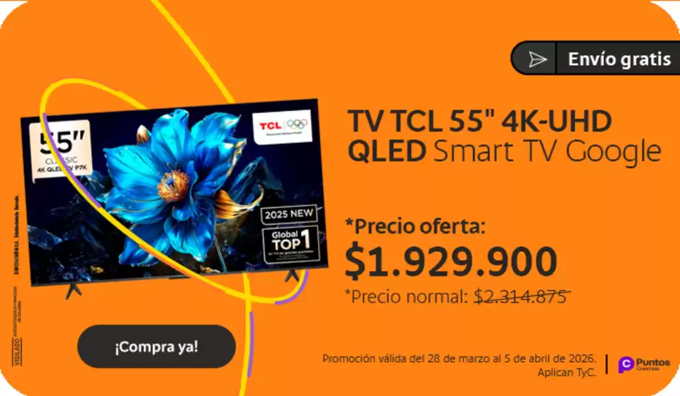 Catálogo Bancolombia en Zarzal | Promociones actuales | 2026-03-28T00:00:00.000Z - 2026-04-05T00:00:00.000Z