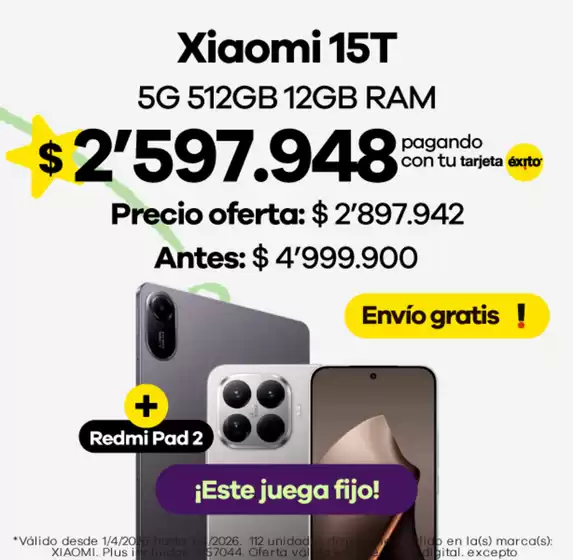 Catálogo Éxito en San Gil | Ofertas principales y descuentos | 2026-04-01T00:00:00.000Z - 2026-04-07T00:00:00.000Z