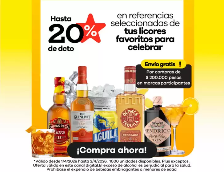 Catálogo Éxito en Rionegro Antioquia | Grandes descuentos en productos seleccionados | 2026-04-01T00:00:00.000Z - 2026-04-02T00:00:00.000Z