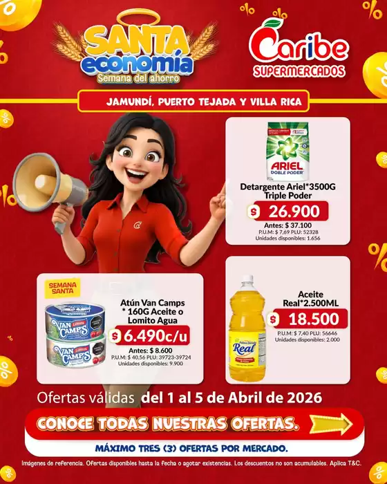 Catálogo Caribe Supermercados en San Gil | Ofertas Caribe Supermercados | 2026-04-01T00:00:00.000Z - 2026-04-05T00:00:00.000Z