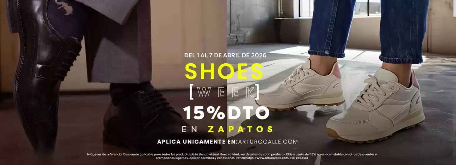 Catálogo Arturo Calle en Bucaramanga | Shoes Week Hasta 15% DTO | 2026-04-01T00:00:00.000Z - 2026-04-07T00:00:00.000Z