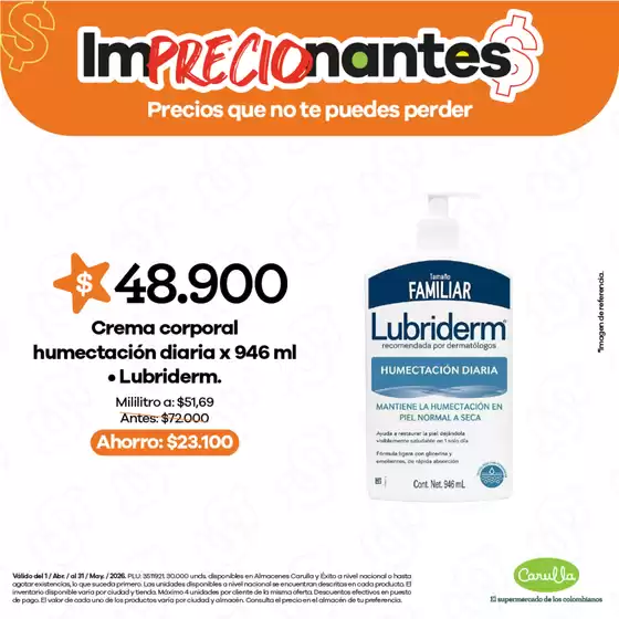 Catálogo Carulla en Florencia  (Caquetá) | ImPRECIOnantes Precios que no te puedes perder | 2026-04-02T00:00:00.000Z - 2026-05-31T00:00:00.000Z