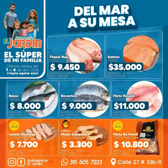 Catálogo Autoservicio El Jardín en Plato | Mega Ofertas Autoservicio El Jardín | 2026-04-03T00:00:00.000Z - 2026-04-06T00:00:00.000Z