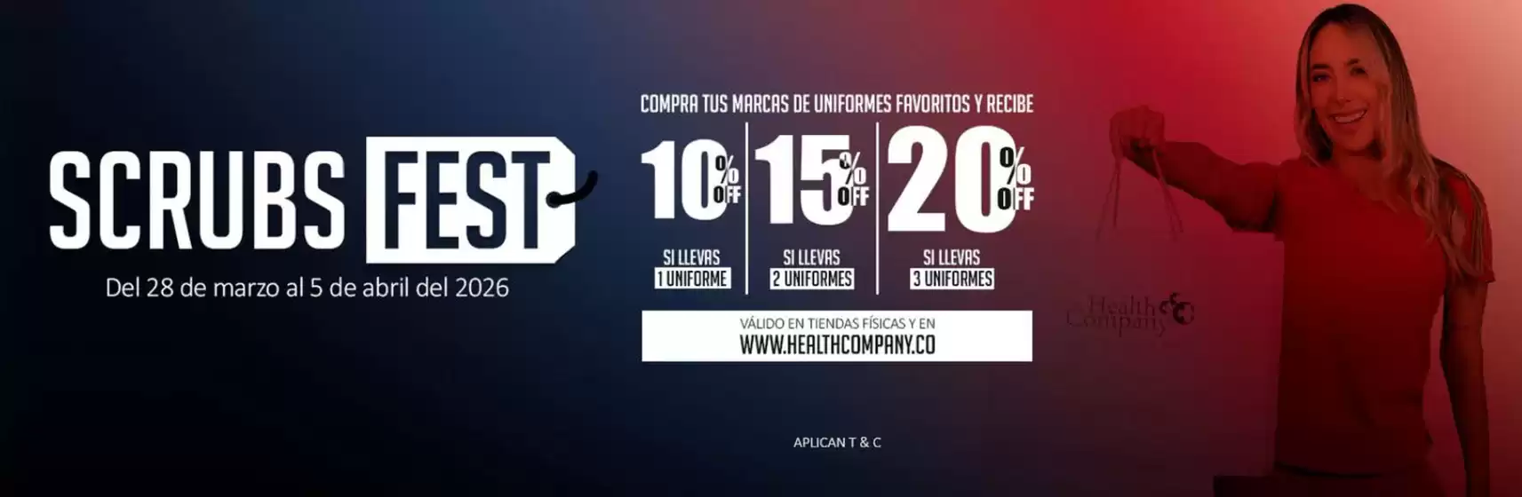 Catálogo Health company | Scrubs Fest con Ofertas | 2026-04-03T00:00:00.000Z - 2026-04-05T00:00:00.000Z