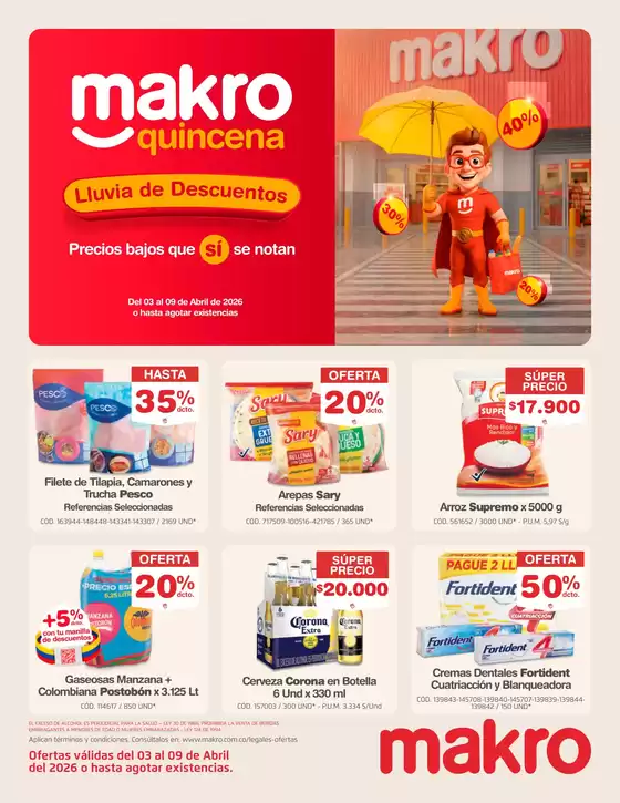 Catálogo Makro | Lluvia de Descuentos | 2026-04-03T00:00:00.000Z - 2026-04-09T00:00:00.000Z