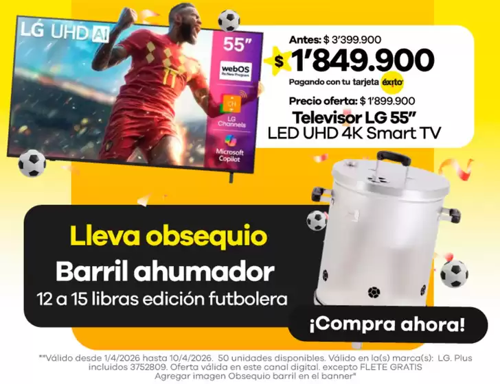 Catálogo Éxito en Arjona | Ofertas Éxito | 2026-04-01T00:00:00.000Z - 2026-04-10T00:00:00.000Z