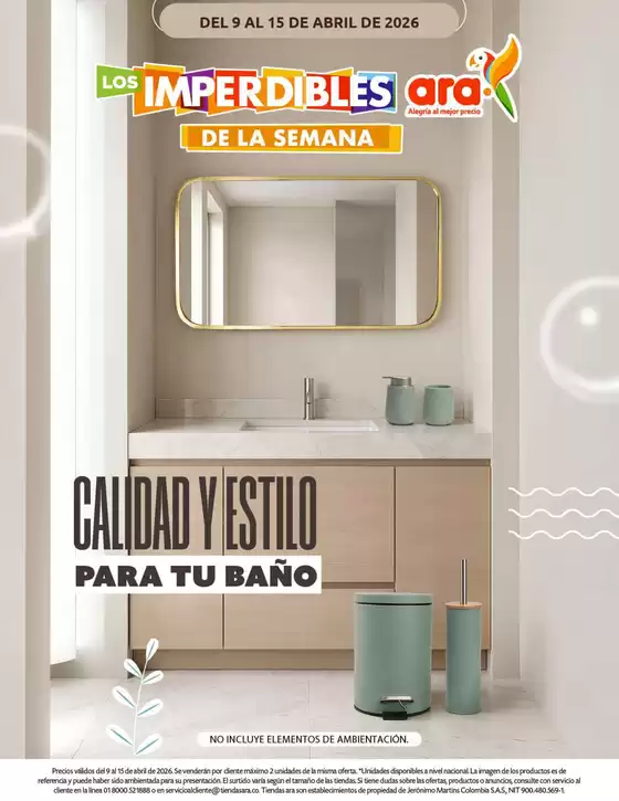 Catálogo Ara en Candelaria Valle del Cauca | IMPERDIBLES S15 AF 1 | 2026-04-09T00:00:00.000Z - 2026-04-15T00:00:00.000Z