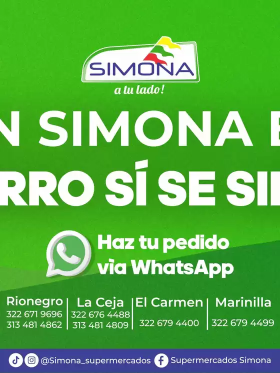 Catálogo Supermercados Simona en Candelaria Valle del Cauca | Ofertas Supermercados Simona | 2026-04-09T00:00:00.000Z - 2026-04-23T00:00:00.000Z