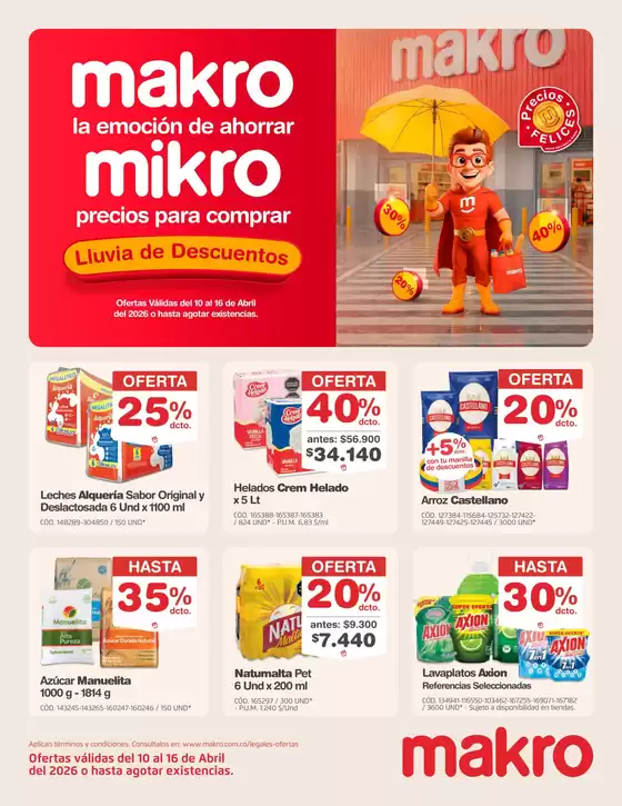 Catálogo Makro en Charta | Ahorra ahora con nuestras ofertas | 2026-04-10T00:00:00.000Z - 2026-04-16T00:00:00.000Z