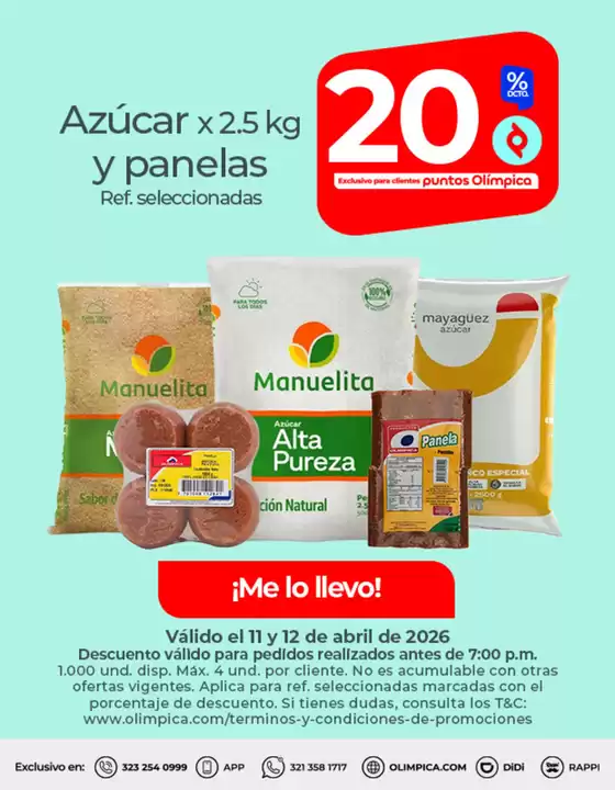 Catálogo Olímpica en Agustín Codazzi | Descubre ofertas atractivas | 2026-04-11T00:00:00.000Z - 2026-04-12T00:00:00.000Z