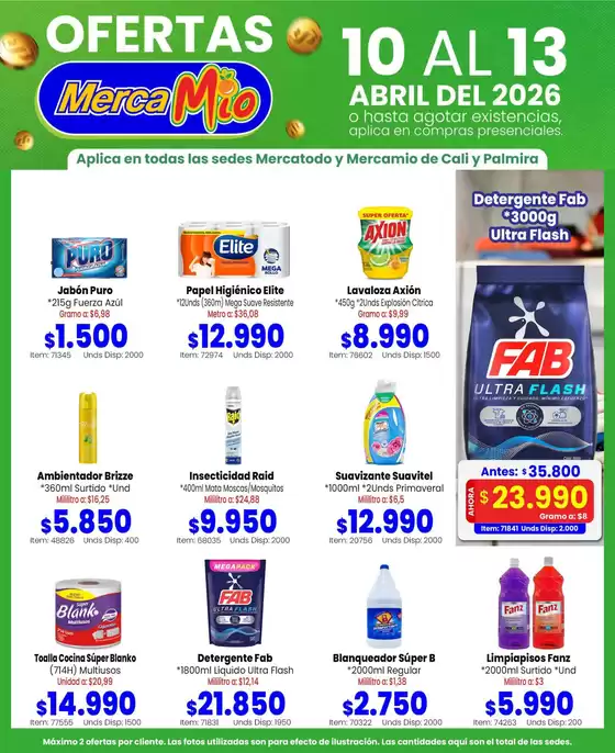 Catálogo MercaMío en Agustín Codazzi | Promociones actuales | 2026-04-10T00:00:00.000Z - 2026-04-13T00:00:00.000Z