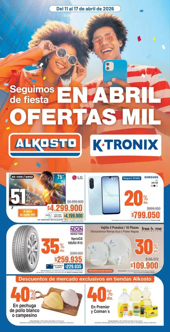 Catálogo Alkosto | Separata alkosto ktronix | 2026-04-11T00:00:00.000Z - 2026-04-17T00:00:00.000Z