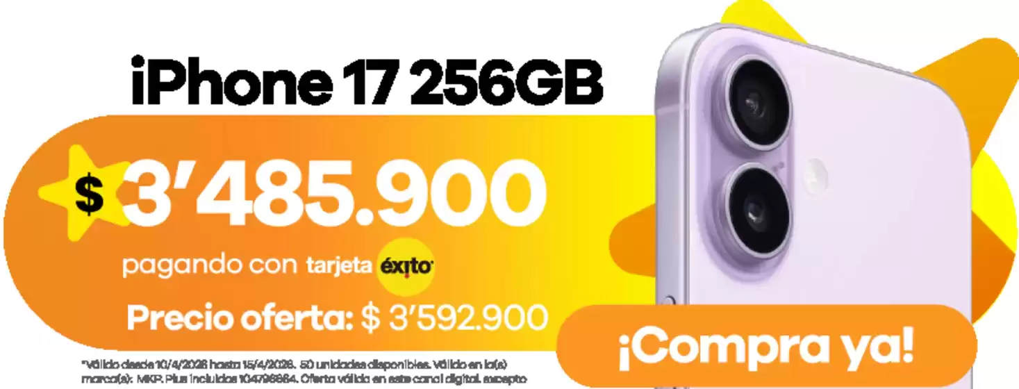 Catálogo Éxito en Ciénaga | Ofertas y gangas exclusivas | 2026-04-10T00:00:00.000Z - 2026-04-15T00:00:00.000Z