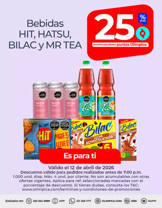 Catálogo Olímpica en Ciénega | Ofertas especiales para ti | 2026-04-12T00:00:00.000Z - 2026-04-12T00:00:00.000Z