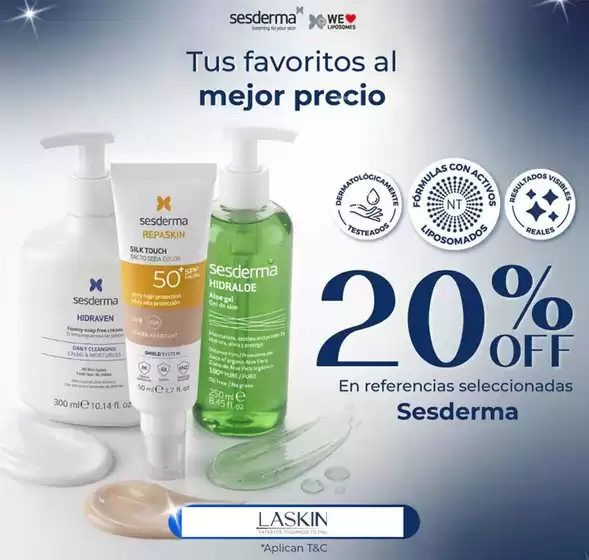 Catálogo Laskin | 20% OFF Sesderma | 2026-04-14T00:00:00.000Z - 2026-04-21T00:00:00.000Z