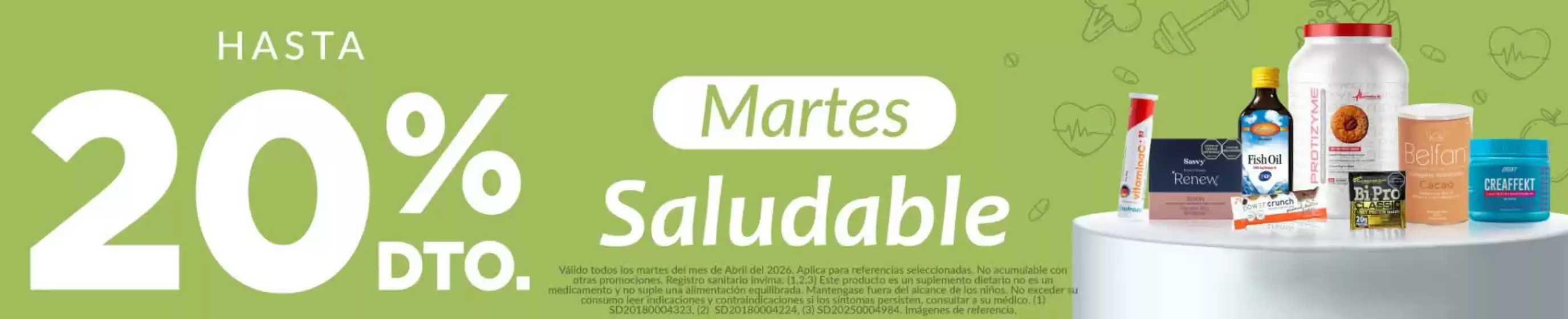 Catálogo Farmacias Pasteur | Martes Hasta 20% DTO | 2026-04-14T00:00:00.000Z - 2026-04-28T00:00:00.000Z