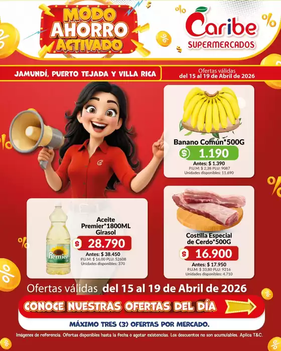 Catálogo Caribe Supermercados | Ofertas Caribe Supermercados | 2026-04-15T00:00:00.000Z - 2026-04-19T00:00:00.000Z