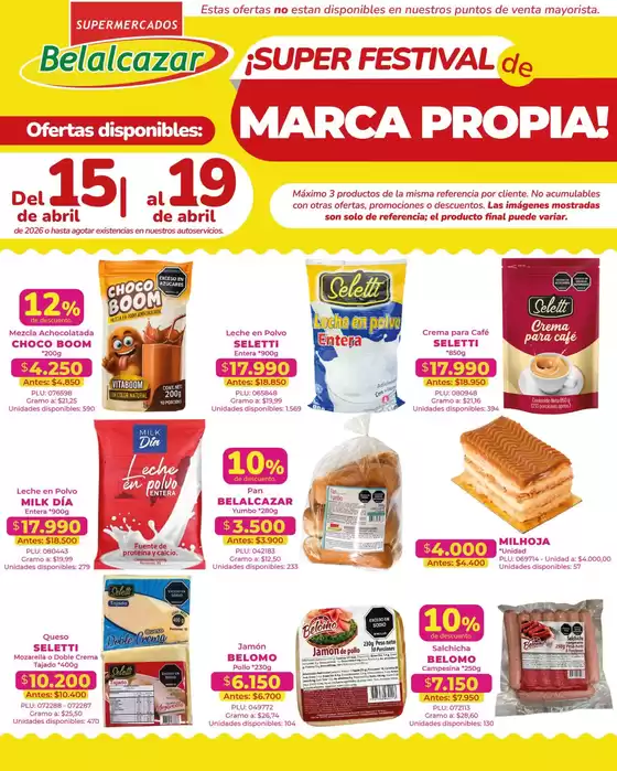 Catálogo Belalcazar | Ofertas Belalcazar | 2026-04-15T00:00:00.000Z - 2026-04-19T00:00:00.000Z