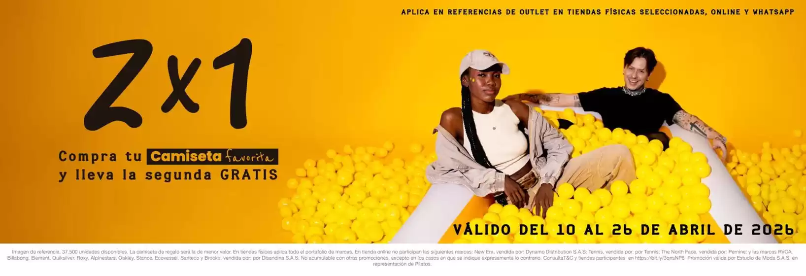 Catálogo Pilatos | 2X1 Compra tu Camiseta favorita y lleva la segunda GRATIS | 2026-04-15T00:00:00.000Z - 2026-04-26T00:00:00.000Z