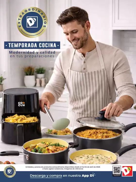 Catálogo Tiendas D1 en Turbo | TEMPORADA DE COCINA TIENDAS D1  | 2026-04-09T00:00:00.000Z - 2026-04-24T00:00:00.000Z