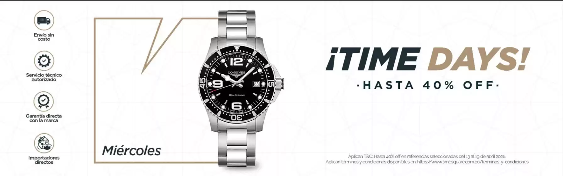 Catálogo Time Square en Santo Tomás | Time Days Hasta 40% OFF | 2026-04-16T00:00:00.000Z - 2026-04-19T00:00:00.000Z